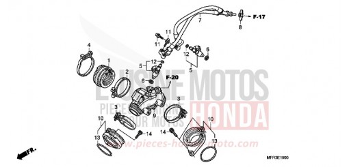 INTAKE MANIFOLD/INJECTOR VT1300CXA de 2010